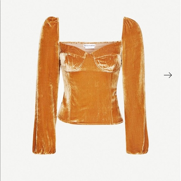 Reformation Tops - Reformation Mallory velvet top